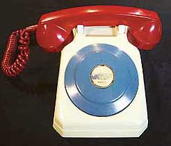 A "hotline" telephone to the White House, which travelled with President Kennedy wherever he went, is seen in New York on Wednesday.