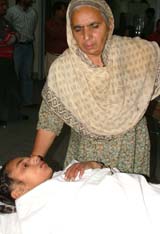 Ramandeep Kaur, injured in the train-school van accident near Noormahal, admitted to DMC Hospital, Ludhiana