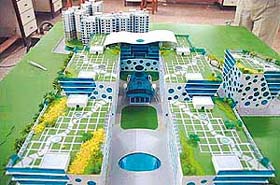 A model of the Fashion Technology (FT) Park to come up in Sector 90 in Mohali