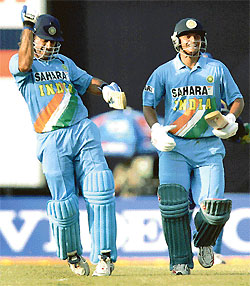 Young guns like Mahendra Singh Dhoni and Suresh Raina are stealing the limelight from the veterans in the team