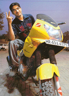 Ashish Saurabh Moudgill is a force to reckon with in motorbike rallying