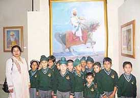 Students of Genius Public School, Sector 69, Mohali, at the Government Museum and Art Gallery, Sector 10, Chandigarh