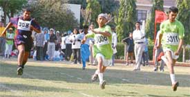 Special children from Pakistan take part in the Punjab Special Olympics in Ludhiana on Saturday