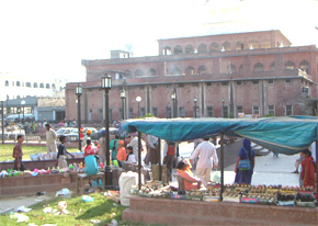 Encroachments galore in the Galliara of the Golden Temple in Amritsar.