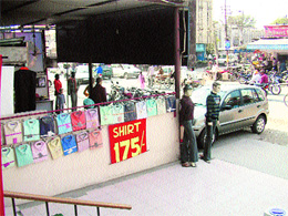 A view of an encroachment on the Lawrence Road