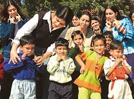 Life changes for these children and happily they show their new-found knowledge