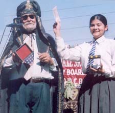 Magician Mogambo entertains students of Spring Dale Senior Secondary School in Ludhiana