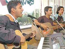 SONG OF LIFE: Raghav and Sunny of Incognito Band enchant with music at the KFC anniversary bash 