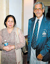 Col Hamayun Rashid (retd) along with his wife Sabiha