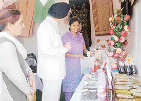 SELF HELP: Rural women exhibit products designed and manufactured by them at the Khadi India Expo