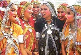 Students of Gyan Jyoti Public School at their annual function in Mohali on Saturday