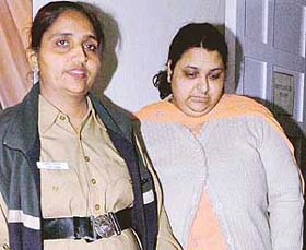 Anjali Kaplish in police custody in Chandigarh