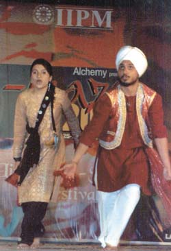 Students performing at A-maze 2005