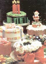 Taj Chandigarh held the Christmas pudding and cake mixing ritual for the first time in the city. Chefs setting the mixing table (top) and some festive cakes (above).