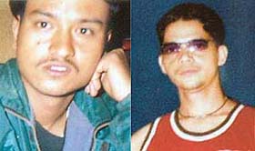 Lal Bahadur Thapa and Arjun, the main accused in the murder of Algu Ram