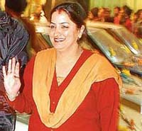 Ms Vinita Sharma, who won a car in the Mega-Shopping Festival in Sector 22-D, Chandigarh