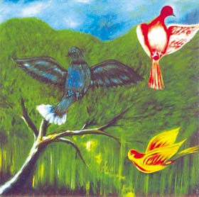 A painting by Vijaya Goel