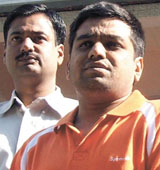 The accused in the custody of Economic Offences Wing of Delhi Police in the Capital on Monday.