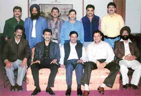 The office-bearers of the Ludhiana District Twenty-Twenty Cricket Association after a meeting in Ludhiana