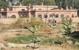 A view of the site designated by the Khalsa College authorities to construct an auditorium.
