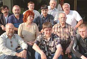 Members of the Russian Cossack folk group from Astana, ‘Stanichniki’, in Chandigarh