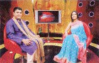 NUMBER GAME: Numerologist Sanjay Jumaani with co-host