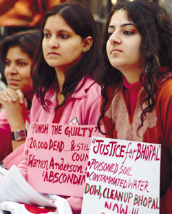 Activists of Lok Raj Sanghtan participate in a march from Mandi House to Parliament on the occasion of Human Rights Day in the Capital on Saturday. 
