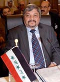 Iraq's Minister of Oil, Ibrahim Bahr al-Aloum, attends the 138th session of Opec in Kuwait on Monday.