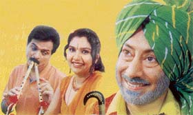 (From left) Bal Mukand, Neelu and Jaswinder Bhalla