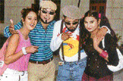 Akshita, Ashok Bali, Jagtar Jaggi and Baljit in tele-film Jaggi Faraar