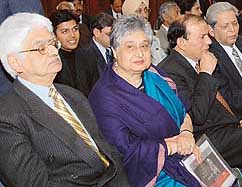 Some of the industrialists who were honoured by the PHDCCI at a function held at Hotel Mountview in Chandigarh on Thursday. 