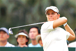 Worlds top lady golfer Annika Sorenstam was in fine form during the Lexus Cup