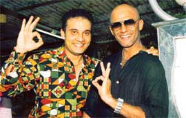 PLAYING PRANKS: Jagmeet Samunderri (left) with Rajesh Khera in Sab Golmal Hai
