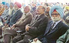 A view of the audience at a Pensioners Day function in Ludhiana