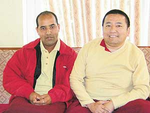 Tibetan monks who worked at preserving the body
