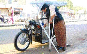 Nothing keeps a good man down for long, not even a disability