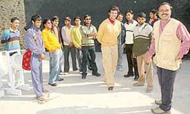 Students of the Department of Indian Theatre get ready with their annual production. 