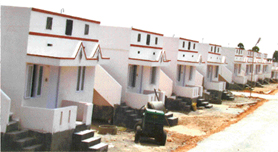 Houses for the tsunami-hit, built by Mata Amritanandamayi Trust, in Tamil Nadu.