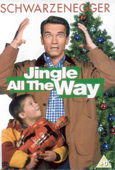 Arnold Schwarzenegger and Jake Lloyd in Jingle All The Way