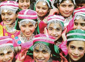 Children are all smiles at the annual fete, science exhibition and cultural programme organised at Ajit Karam Singh International Public School, Chandigarh