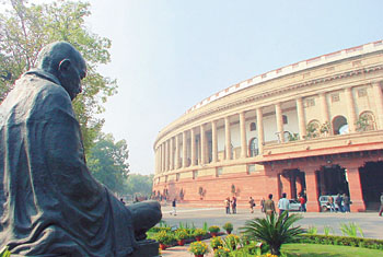 Parliament of India.  Photo by Mukesh Aggarwal