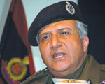 The Police Commissioner, Dr K.K. Paul, addressing the annual press conference in the Capital. 