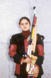 Avneet Sidhu is going great guns in the air rifle event