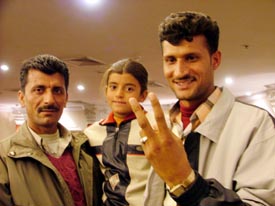 Naveen Kumar, winner of Rs 2 crore Punjab State Maa Lakshmi Diwali Bumper, along with his niece and his brother