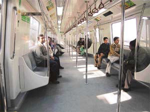 The Delhi Metro promises travel in comfort