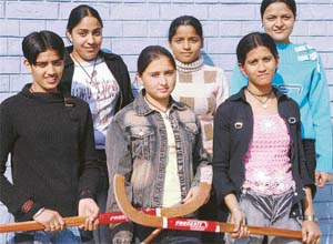 SUPER SIX: (from left) Sandeep, Poonam, Yashdeep, Ritu, Parveen and Sonali