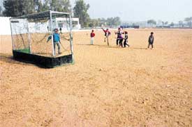 A hockey ground with an astroturf has been the long-pending demand of hockey players at Sansarpur