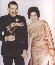 Field Marshal Sam Manekshaw and his wife Silloo
