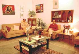 TWO SISTERS: Indira and Pratima Rattan are as house proud as can be.