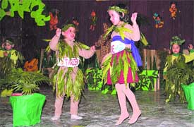 Jungle Rendezvous: Tiny tots from the pre-primary wing of Apeejay School participate in a programme organised in Jalandhar on Saturday